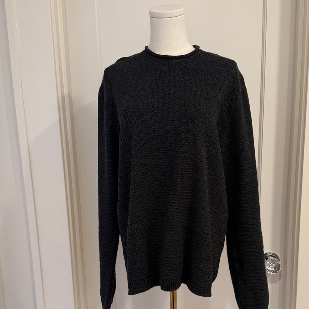 Prana Navy Knite Crewneck Sweater